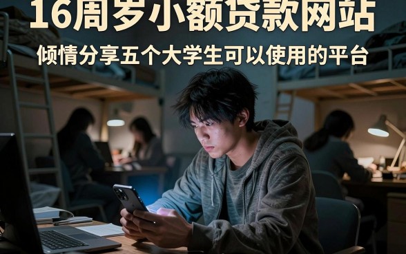 16周岁小额贷款网站，倾情分享五个大学生可以使用的平台