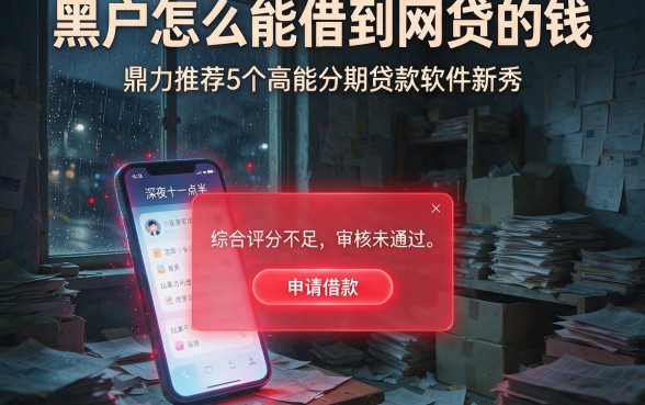 黑户怎么能借到网贷的钱，鼎力推荐5个高能分期贷款软件新秀