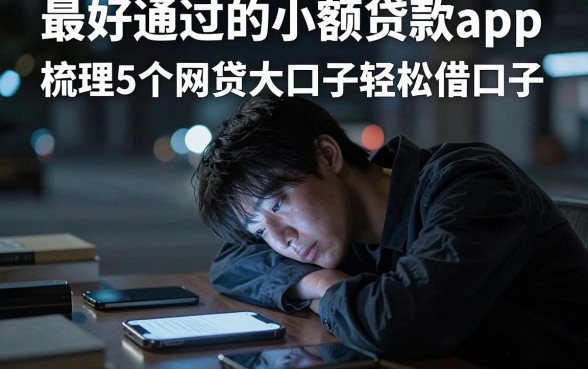 最好通过的小额贷款app,梳理5个网贷大口子轻松借口子