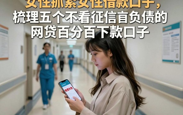 女性抓紧女性借款口子，梳理五个不看征信负债的网贷百分百下款口子