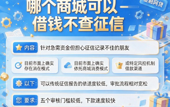 哪个商城可以借钱不查征信，概括五个可以不看征信就能下款的app