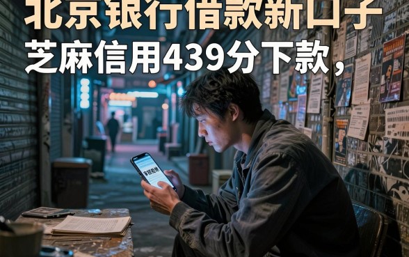 北京银行借款新口子,陈列五个芝麻信用439分下款的平台