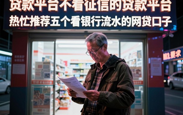 贷款平台不看征信的贷款平台,热忱推荐五个看银行流水的网贷口子
