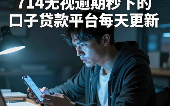 714无视逾期秒下的口子贷款平台每天更新，遴选5个手机小额黑户快速贷款口子