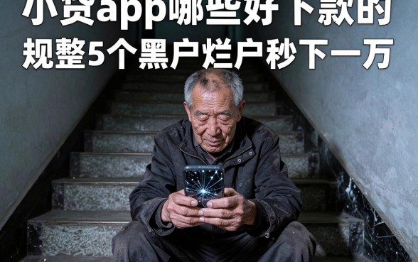 小贷app哪些好下款的,规整5个黑户烂户秒下一万