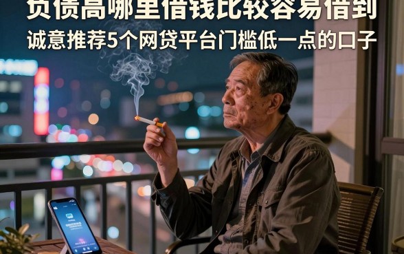 负债高哪里借钱比较容易借到,诚意推荐5个网贷平台门槛低一点的口子