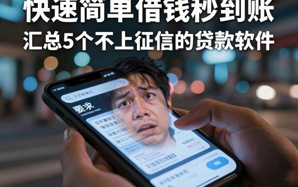 快速简单借钱秒到账，汇总5个不上征信的贷款软件