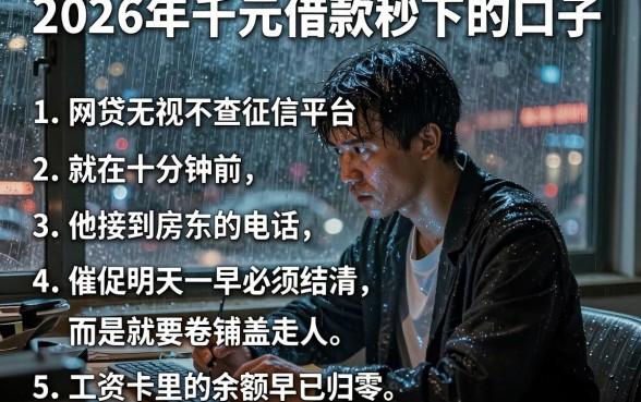 2026年千元借款秒下的口子,详细阐述五个网贷无视不查征信平台