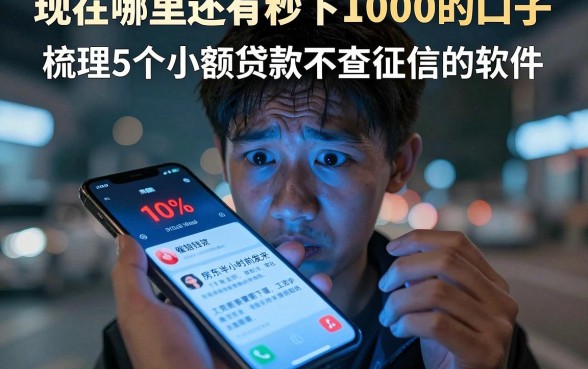 现在哪里还有秒下1000的口子,梳理5个小额贷款不查征信的软件