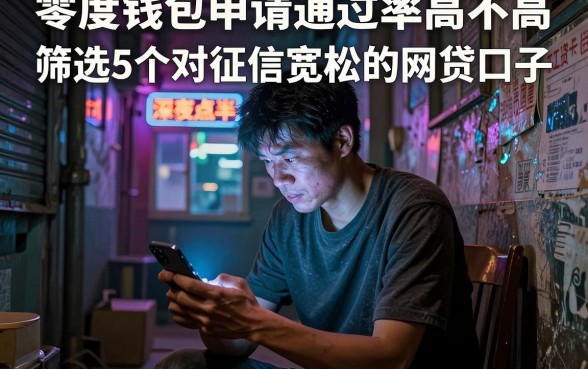 零度钱包申请通过率高不高,筛选5个对征信宽松的网贷口子