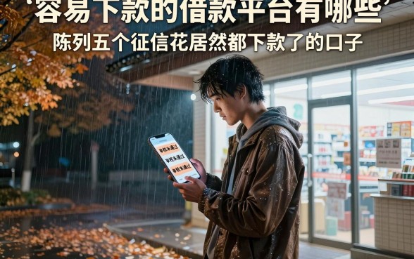 容易下款的借款平台有哪些,陈列五个征信花居然都下款了的口子