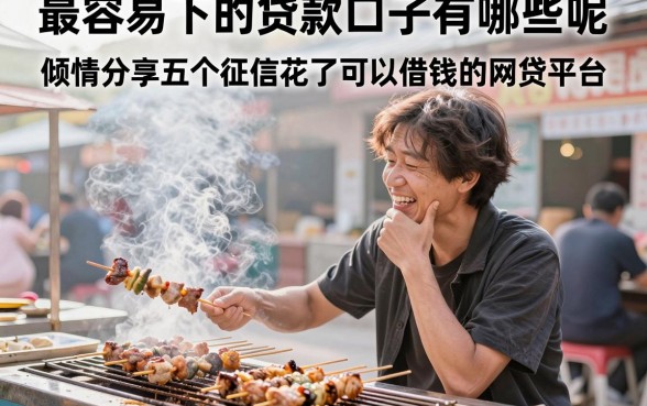 最容易下的贷款口子有哪些呢,倾情分享五个征信花了可以借钱的网贷平台