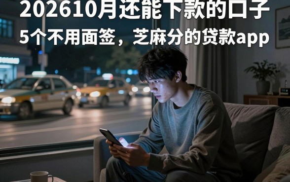 202610月还能下款的口子,细致阐述5个不用面签和芝麻分的贷款app