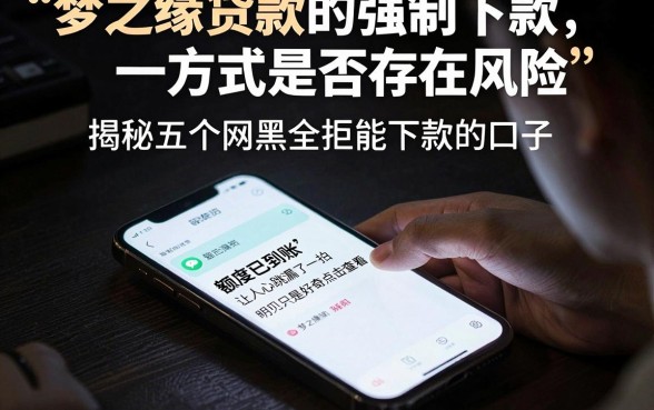 梦之缘贷款的强制下款方式是否存在风险,揭秘五个网黑全拒能下款的口子