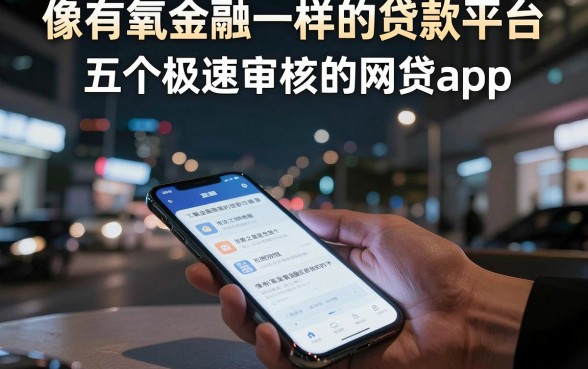 像有氧金融一样的贷款平台,概览五个极速审核的网贷app