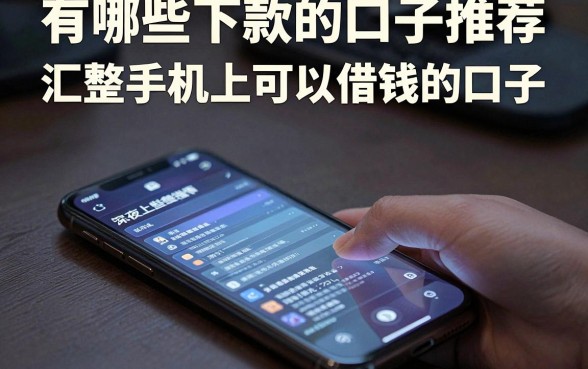 有哪些下款的口子推荐,汇整五个手机上可以借钱的口子