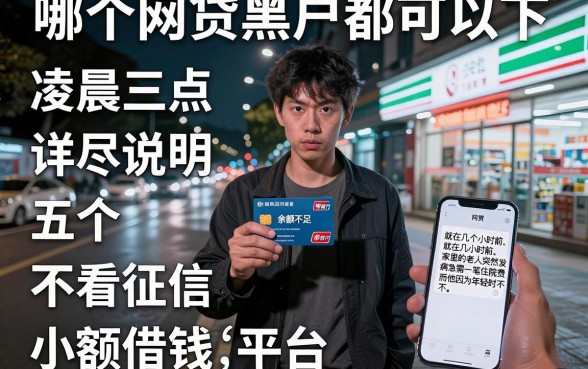 哪个网贷黑户都可以下,详尽说明五个不看征信小额借钱的平台