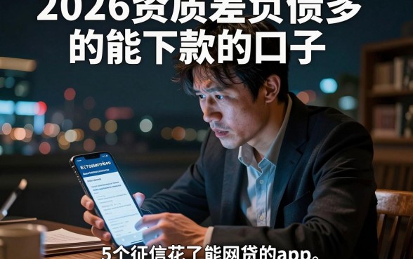 2026资质差负债多的能下款的口子,详尽说明5个征信花了能网贷的app