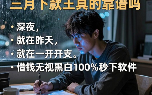 三月下款王真的靠谱吗，陈列五个借钱无视黑白100%秒下软件