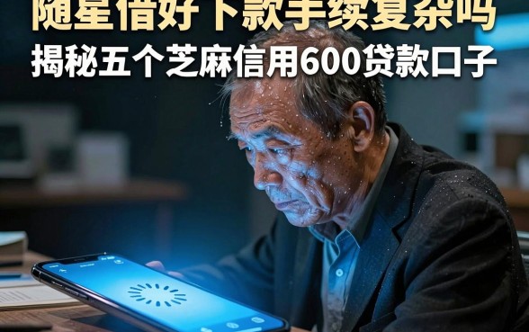 随星借好下款手续复杂吗,揭秘五个芝麻信用600贷款口子