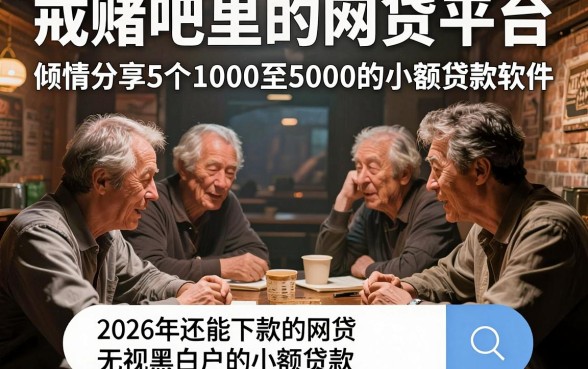 戒赌吧里的网贷平台，倾情分享5个1000至5000的小额贷款软件