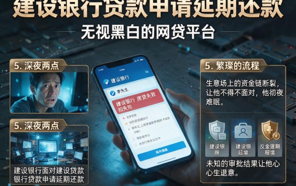 建设银行贷款申请延期还款，理出5个无视黑白的网贷平台