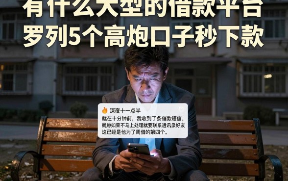 有什么大型的借款平台,罗列5个高炮口子秒下款
