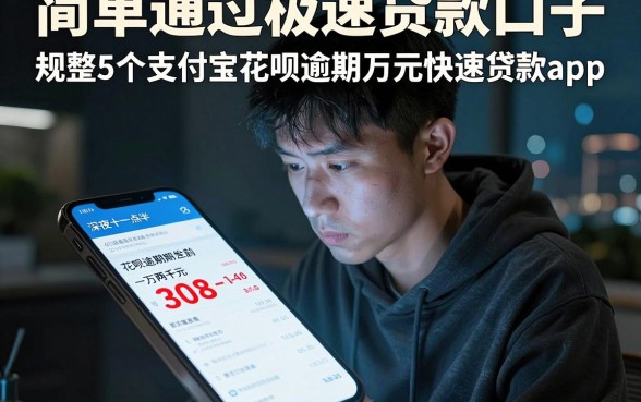 简单通过极速贷款口子,规整5个支付宝花呗逾期万元快速贷款app