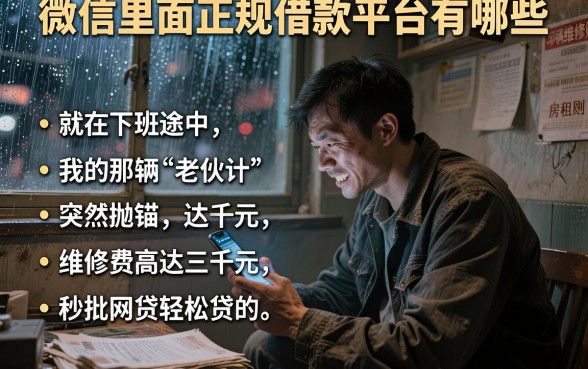 微信里面正规借款平台有哪些,胪列五个秒批网贷轻松贷的app