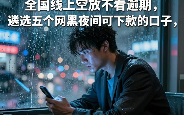 全国线上空放不看逾期，遴选五个网黑夜间可下款的口子