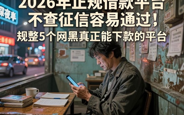 2026年正规借款平台不查征信容易通过,规整5个网黑真正能下款的平台