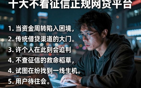 十大不看征信正规网贷平台,胪列五个黑白贷款不是高炮的平台