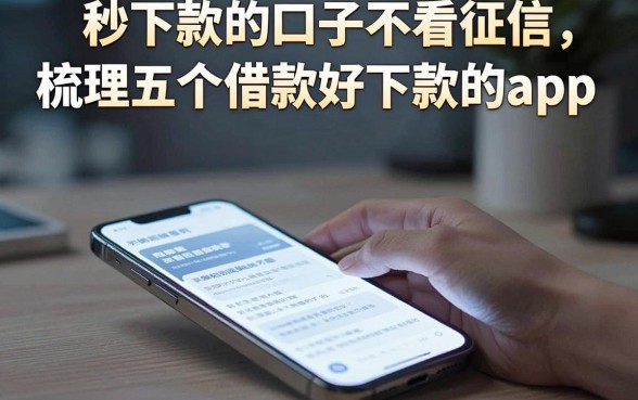 秒下款的口子不看征信,梳理五个借款好下款的app