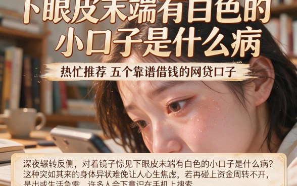 下眼皮末端有白色的小口子是什么病,热忱推荐五个靠谱借钱的网贷口子