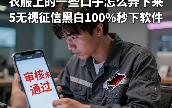 衣服上的一些口子怎么弄下来，枚举5个无视征信黑白100%秒下软件
