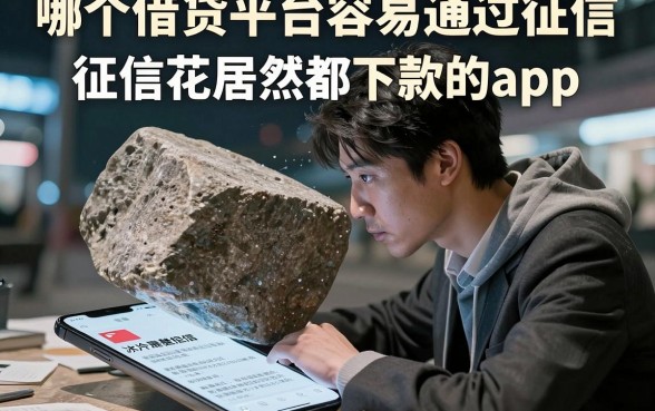 哪个借贷平台容易通过征信,归纳五个征信花居然都下款的app
