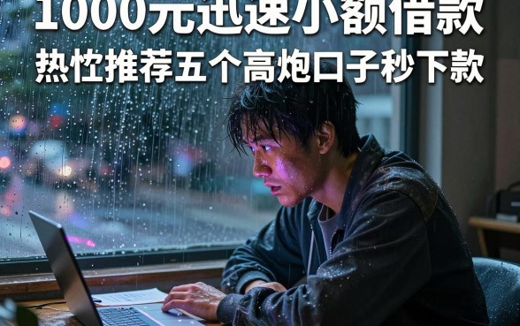 1000元迅速小额借款,热忱推荐五个高炮口子秒下款