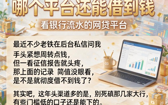 哪个平台还能借到钱,概览五个看银行流水的网贷平台