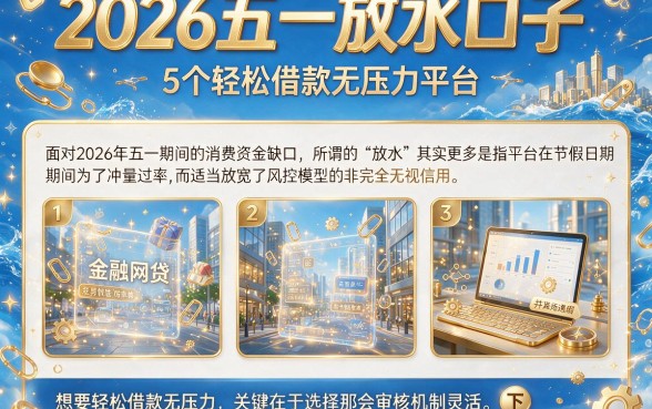 2026五一放水口子,详细阐述5个轻松借款无压力平台