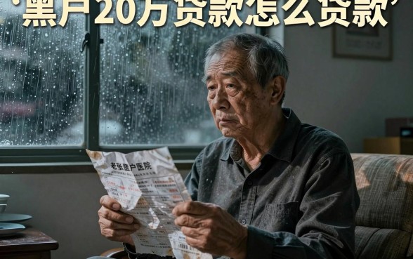 黑户20万贷款怎么贷款，罗列5个黑户可以做大额贷款平台