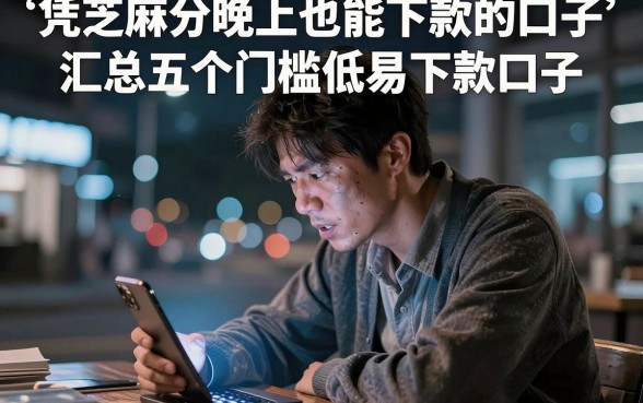 凭芝麻分晚上也能下款的口子,汇总五个门槛低易下款口子