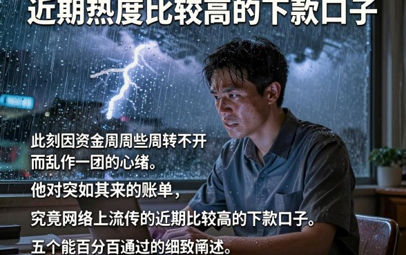 近期热度比较高的下款口子，细致阐述五个能百分百通过的网贷软件