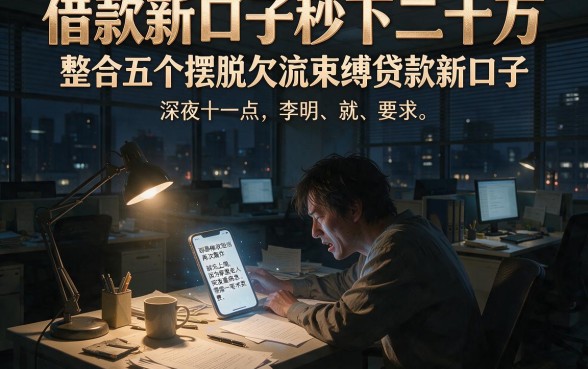 借款新口子秒下二十万,整合五个摆脱欠款束缚贷款新口子