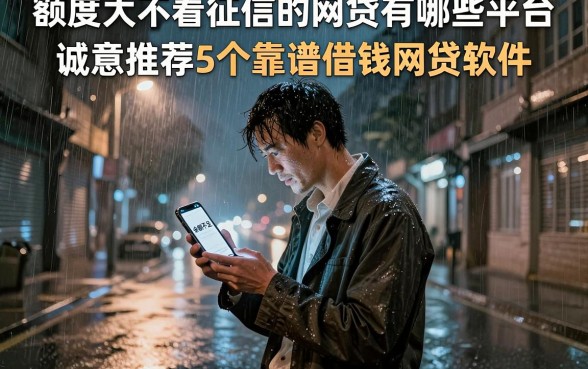 额度大不看征信的网贷有哪些平台,诚意推荐5个靠谱借钱网贷软件