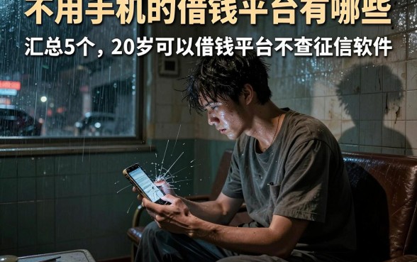 不用手机的借钱平台有哪些，汇总5个20岁可以借钱平台不查征信的软件