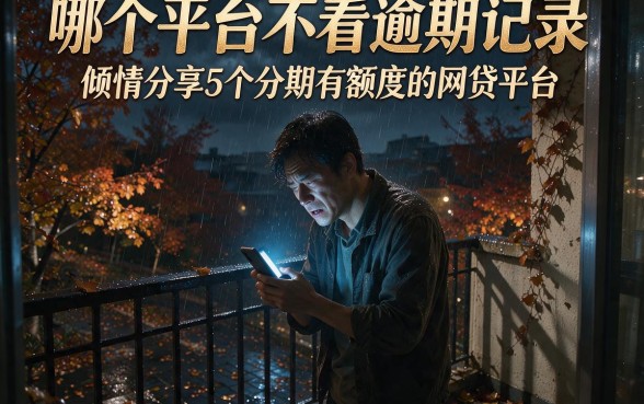 哪个平台不看逾期记录，倾情分享5个分期有额度的网贷平台