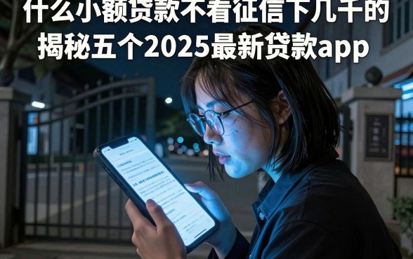 什么小额贷款不看征信下几千的，揭秘五个2025最新贷款app