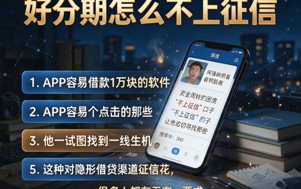 好分期怎么不上征信，条列五个APP容易借款1万块的软件