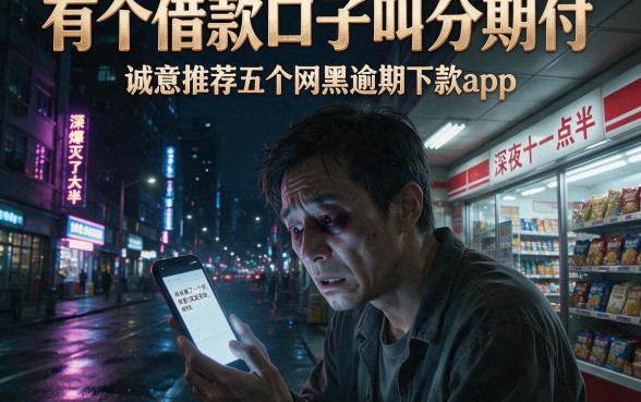 有个借款口子叫分期付，诚意推荐五个网黑逾期下款app