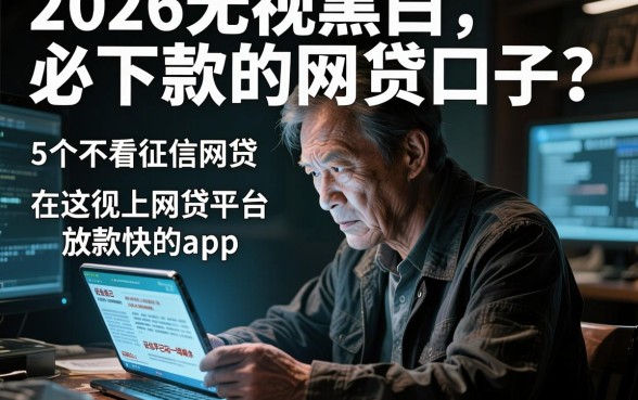 2026无视黑白必下款的网贷口子,详细阐述5个不看征信网贷平台放款快的app